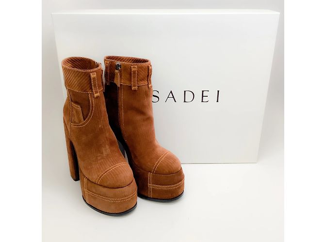 Casadei Goldmine Velvet Roxy Plateaustiefel - Ansicht 6