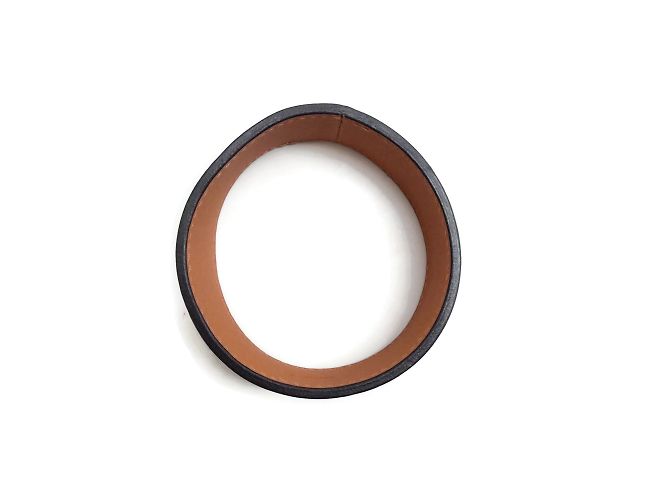 Silk In Hermès Green / Brown Petit H Silk Leather Bracelet - view 3