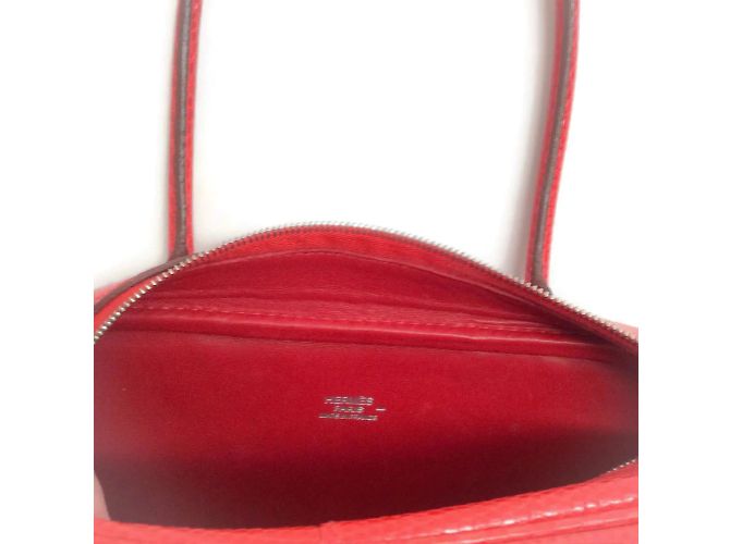 Hermès Plume 20 2006 Cartella Rouge Veranus Niloticus Rosso - vista 5