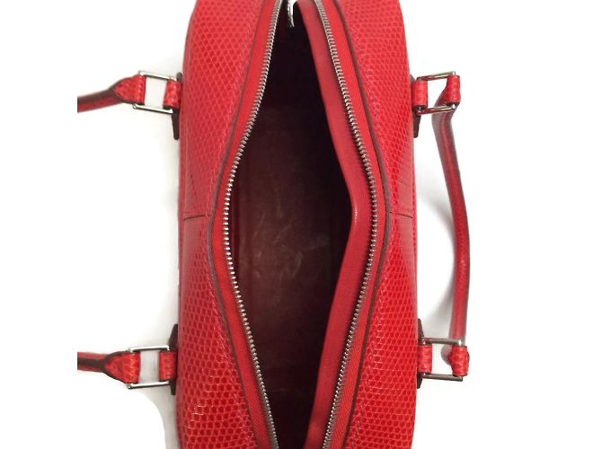 Hermès Plume 20 2006 Cartella Rouge Veranus Niloticus Rosso - vista 7