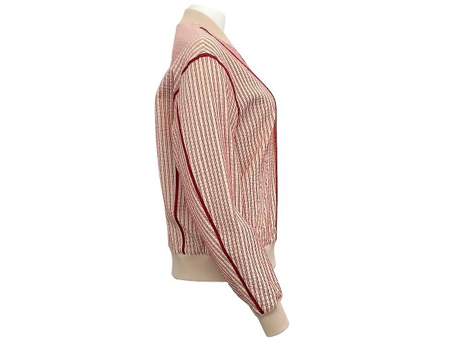 Undercover Beige encubierto / Cazadora bomber de rayas de algodón rojo - vista 2