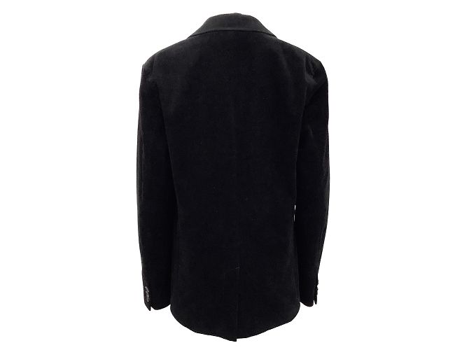 Blazer de pana negra Undercover con rosa bordada - vista 3