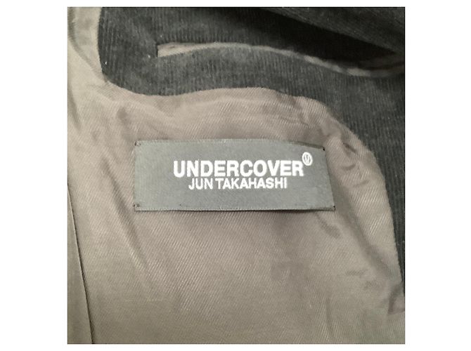 Blazer de pana negra Undercover con rosa bordada - vista 5