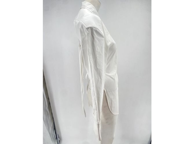 Thierry Mugler Mugler tops T.FR 40 Algodón Blanco - vista 4