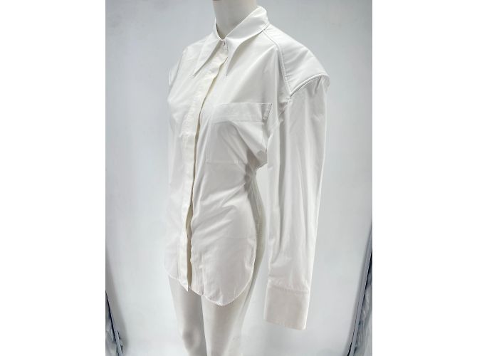 Thierry Mugler Mugler tops T.FR 40 Algodón Blanco - vista 5