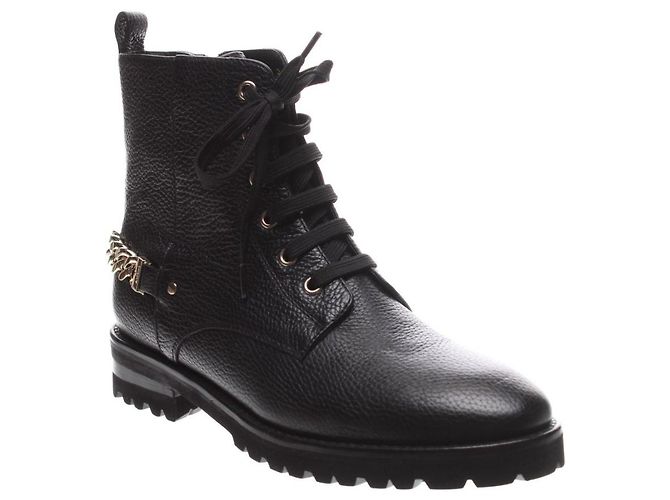 Botas Aigner de cuero negro talla 40 - vista 2