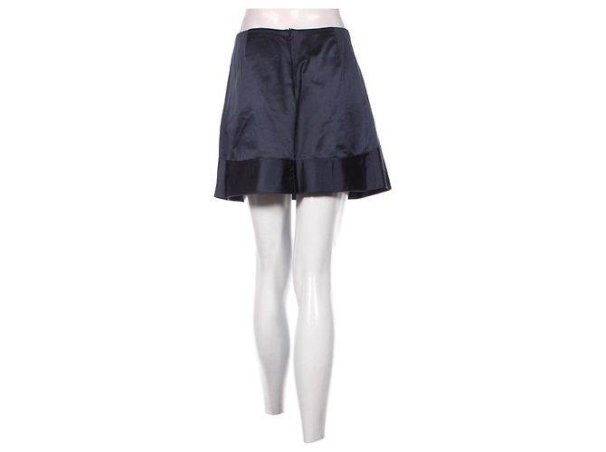 Falda de seda Miu Miu azul - vista 2