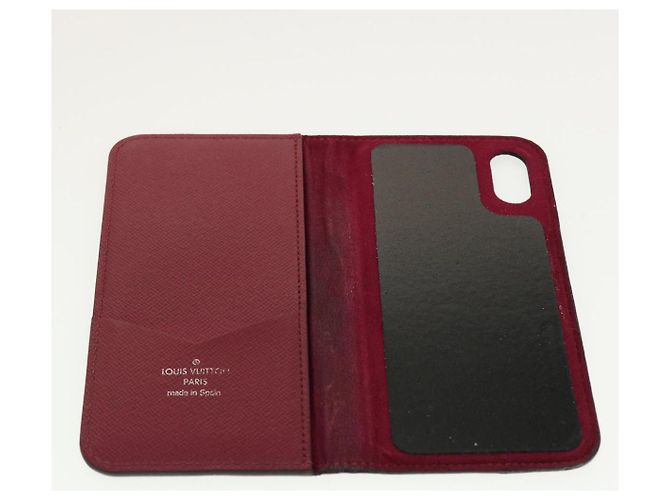 LOUIS VUITTON Epi iPhone X / Funda iPhone XS Folio Fucsia M64468 TB de autenticación de LV655 - vista 10