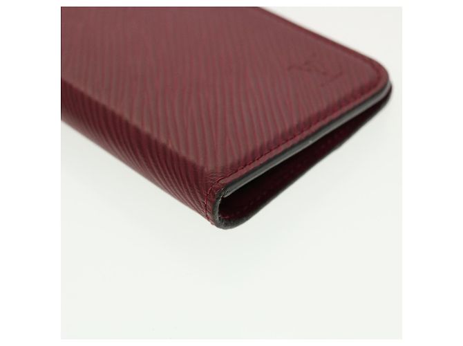 LOUIS VUITTON Epi iPhone X / Funda iPhone XS Folio Fucsia M64468 TB de autenticación de LV655 - vista 14