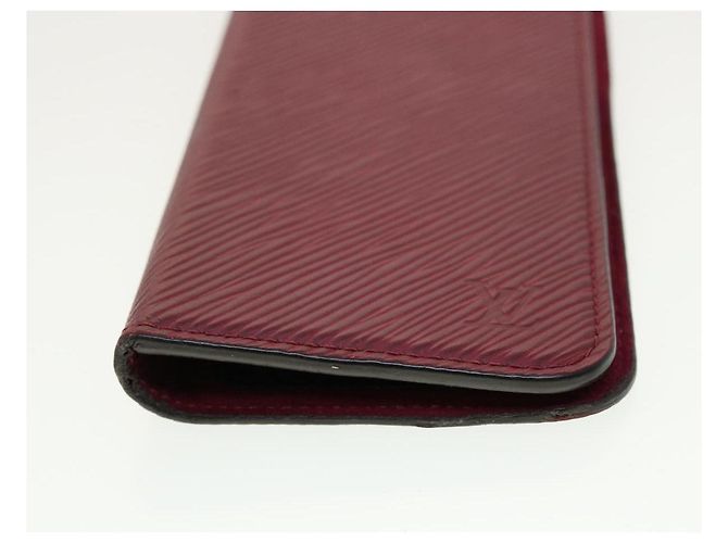 LOUIS VUITTON Epi iPhone X / Funda iPhone XS Folio Fucsia M64468 TB de autenticación de LV655 - vista 4