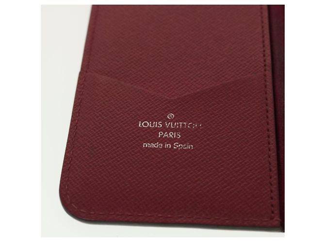 LOUIS VUITTON Epi iPhone X / Funda iPhone XS Folio Fucsia M64468 TB de autenticación de LV655 - vista 9