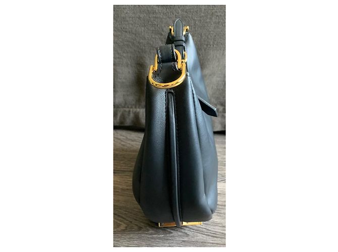 Borsa hobo Fendi Fendigraphy in pelle nera Nero - vista 3