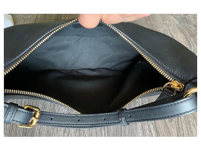 Borsa hobo Fendi Fendigraphy in pelle nera Nero - vista 6