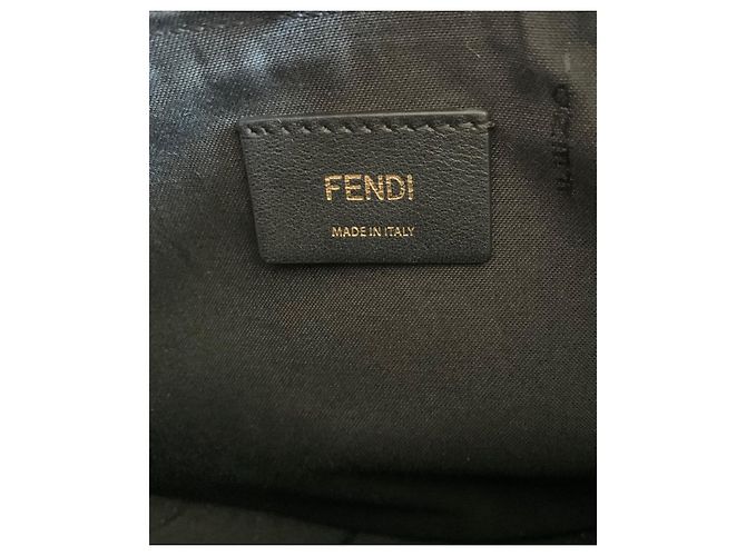 Borsa hobo Fendi Fendigraphy in pelle nera Nero - vista 7
