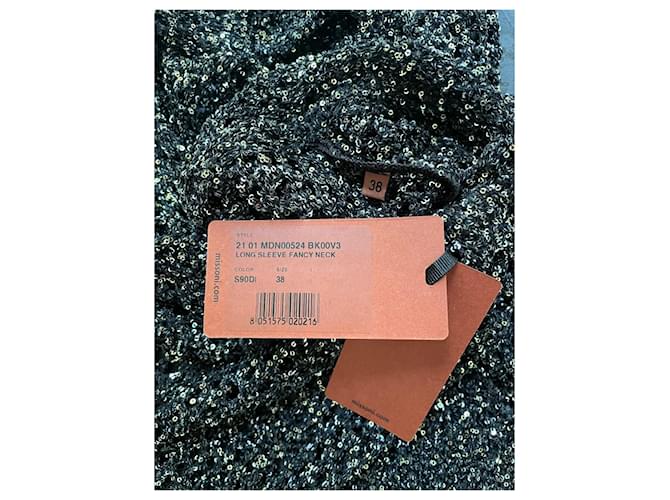 Missoni Metallic Häkelstrickpullover mit Kapuze Metallisch - Ansicht 3