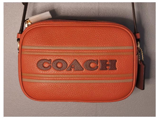 Borsa Camera Coach Marrone e Kaki in Pelle Cachi Marrone scuro - vista 13