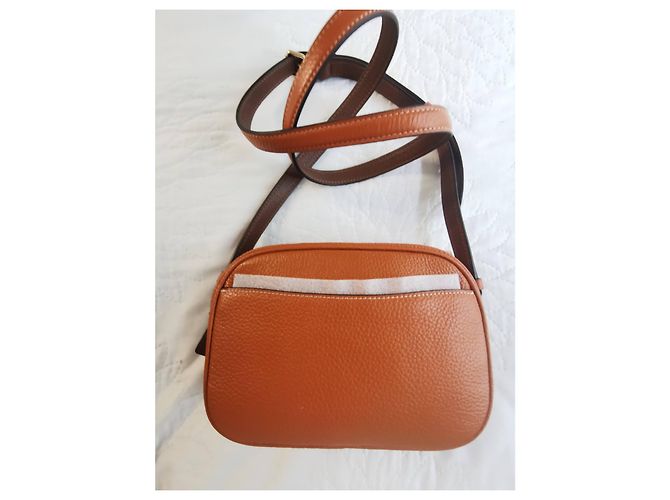Borsa Camera Coach Marrone e Kaki in Pelle Cachi Marrone scuro - vista 3