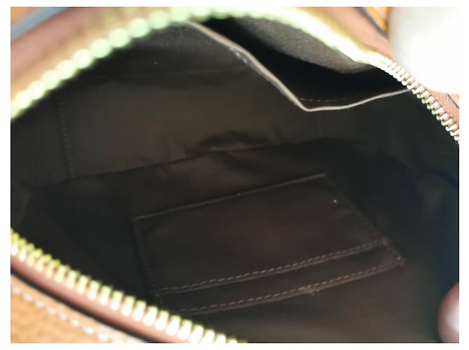 Borsa Camera Coach Marrone e Kaki in Pelle Cachi Marrone scuro - vista 8