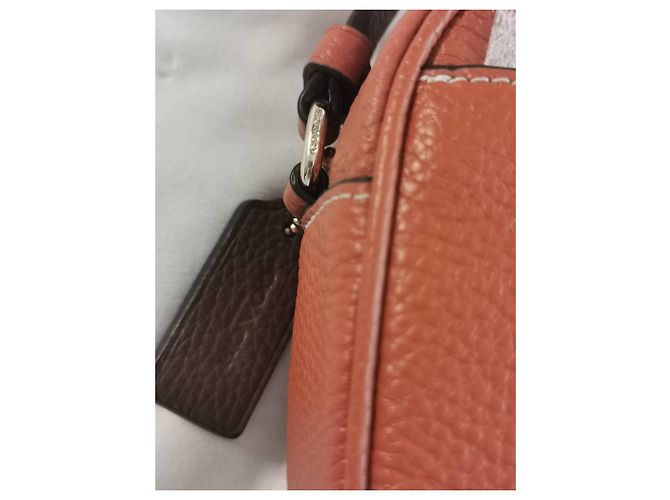 Borsa Camera Coach Marrone e Kaki in Pelle Cachi Marrone scuro - vista 9