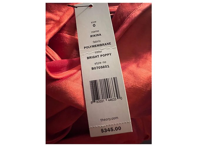 Theory Rikina Kleid Rot Polyester - Ansicht 3