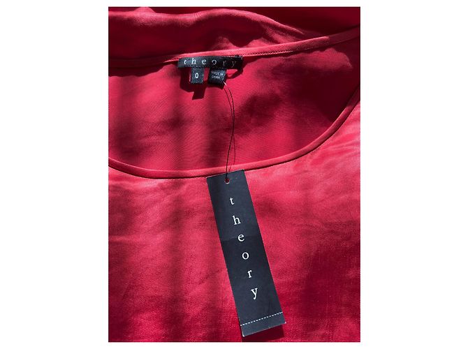 Theory Rikina Kleid Rot Polyester - Ansicht 4