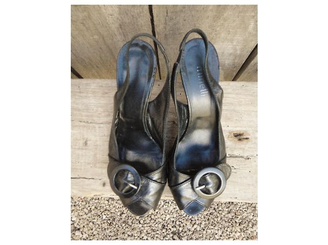 Sandali Minelli in pelle nera 37 Nero - vista 5