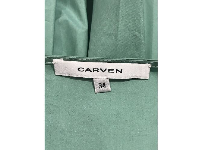 Vestido CARVEN T.Internacional XS Algodón Verde - vista 5