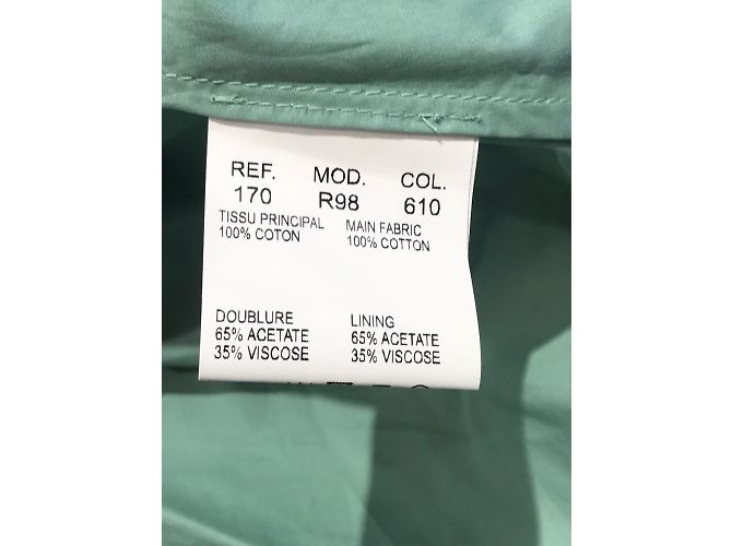Vestido CARVEN T.Internacional XS Algodón Verde - vista 6