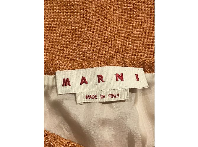 Faldas MARNI T.International S Viscosa Naranja - vista 3
