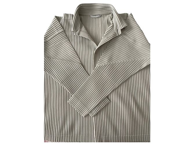 Issey Miyake Giacca-camicia Homme Plissè - vista 10