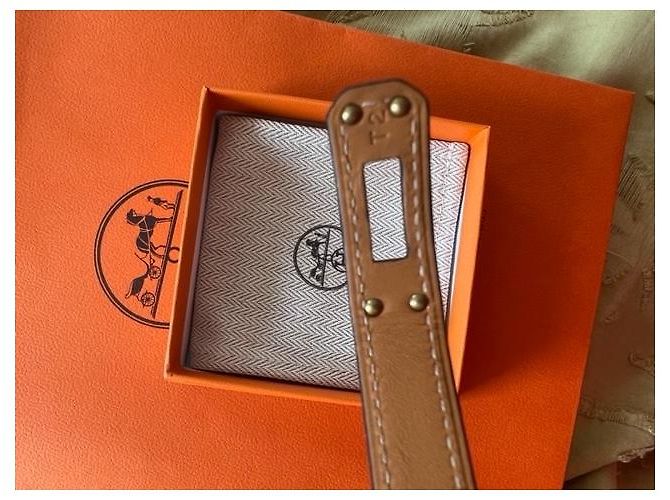 Bracciale Hermès Kelly in pelle nera T2 Nero - vista 4