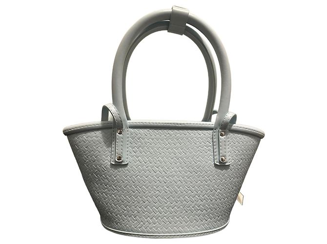 Borsa Jacquemus in pelle blu - vista 2