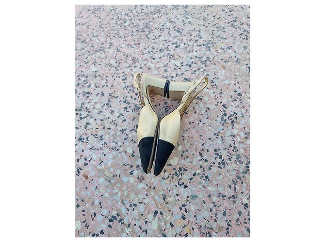 Autre Marque Ballerine in pelle beige - vista 5