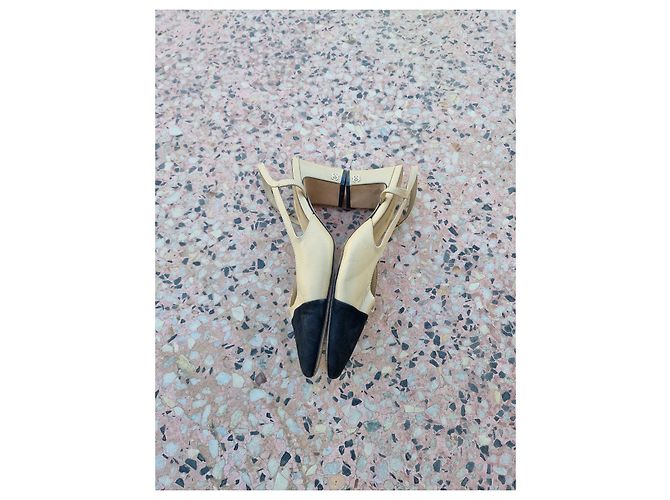 Autre Marque Ballerine in pelle beige - vista 6
