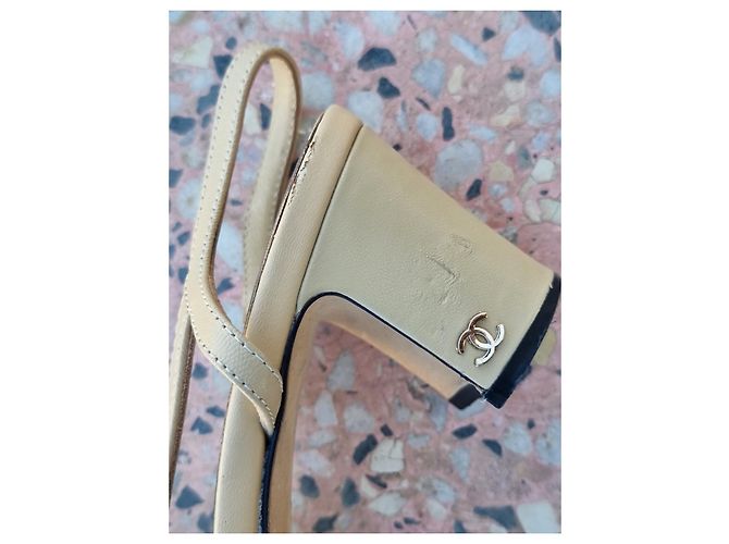 Autre Marque Ballerine in pelle beige - vista 7