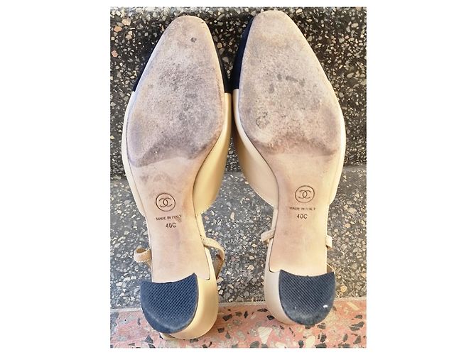 Autre Marque Ballerine in pelle beige - vista 8