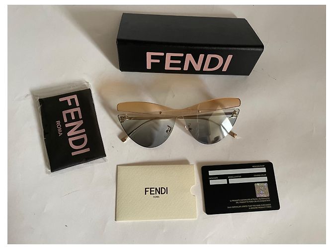Fendi Calligraphy gafas de sol ojo de gato FF0400S Multicolor - vista 3