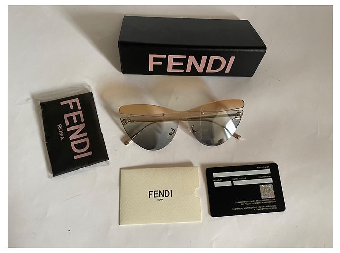 Fendi Calligraphy gafas de sol ojo de gato FF0400S Multicolor - vista 7