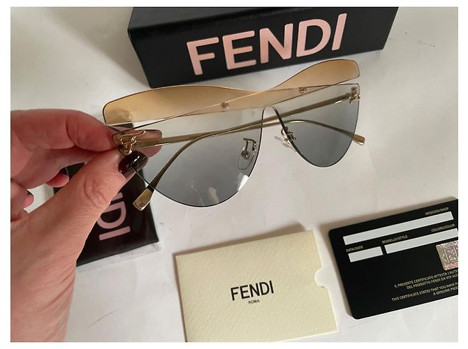 Fendi Calligraphy gafas de sol ojo de gato FF0400S Multicolor - vista 9
