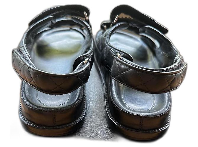 Cambon Chanel Sandalen Schwarz - Ansicht 2