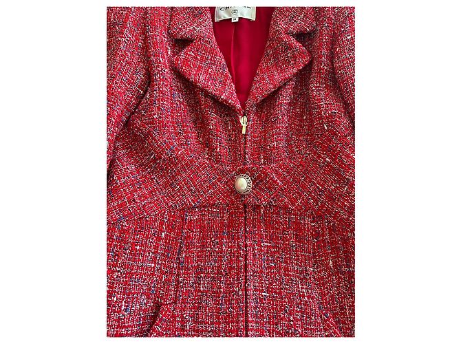 Casaco Chanel de algodão rosa 38 - vista 4