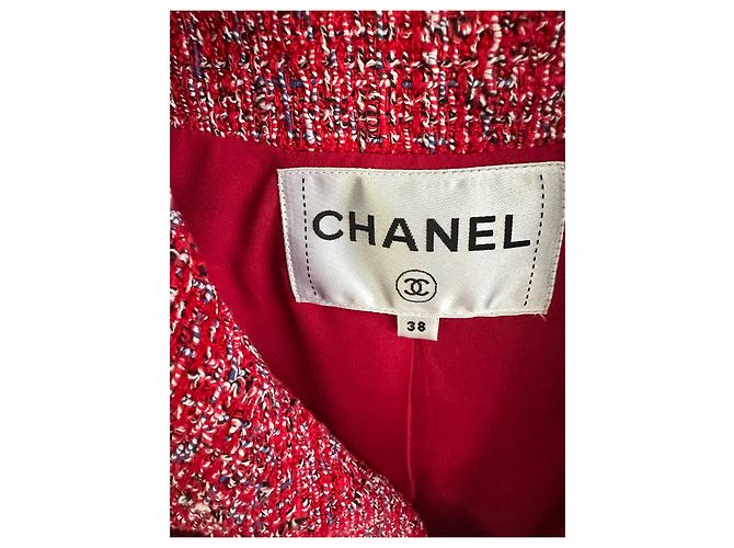 Casaco Chanel de algodão rosa 38 - vista 5