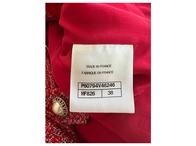 Casaco Chanel de algodão rosa 38 - vista 8