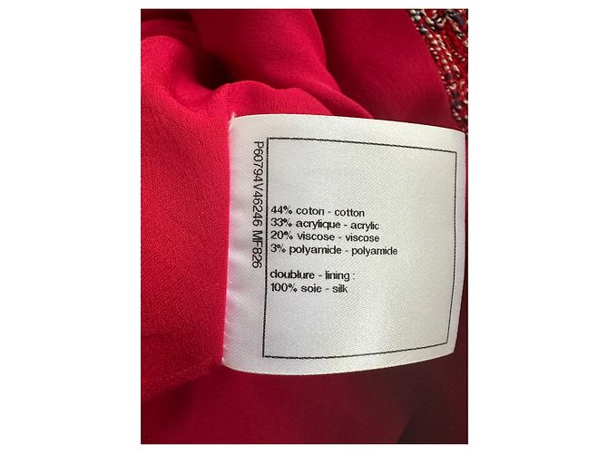 Casaco Chanel de algodão rosa 38 - vista 9