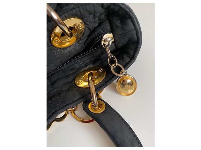 Borsa Lady Dior in nylon nero - vista 17