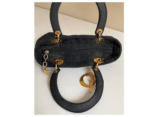 Borsa Lady Dior in nylon nero - vista 18