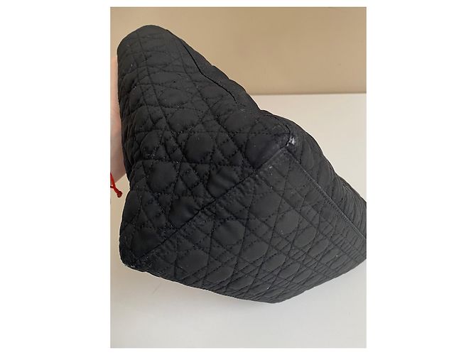 Borsa Lady Dior in nylon nero - vista 8