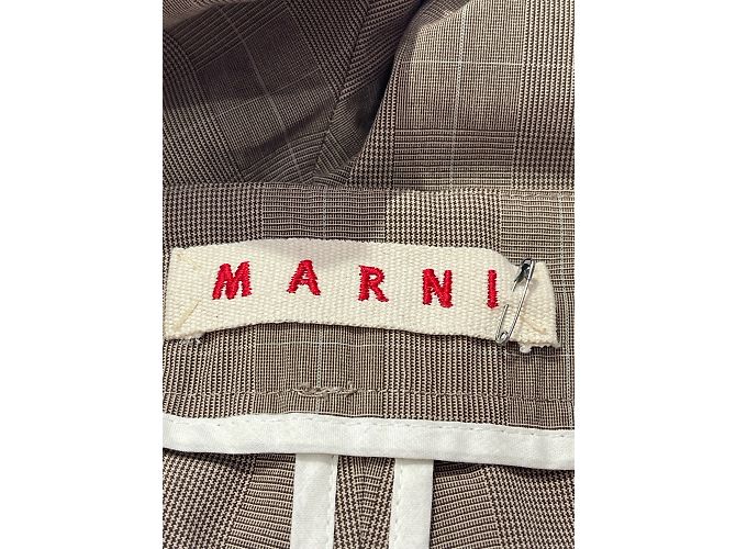 Pantaloni MARNI T.International S Cotone Beige - vista 4