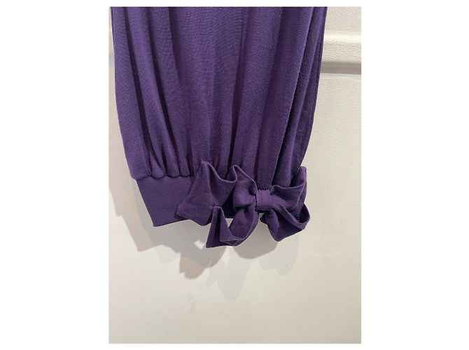 Vestido AZZARO T.Internacional S Lana Púrpura - vista 2