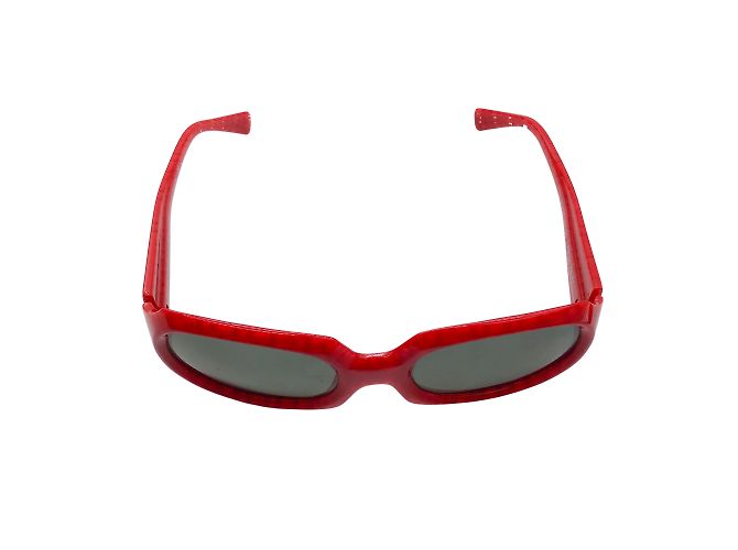 Alain Mikli Red / Sonnenbrille mit schwarzem Kunststoffrahmen - Ansicht 3